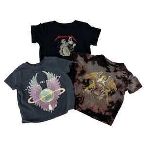 Infant Toddler Music tee lot Metallica Queen Journey 12 and 18 Month
